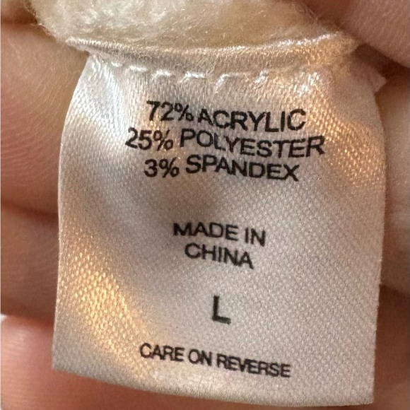 Sequin Embellished Winter White Sweater - Picture 4 of 5